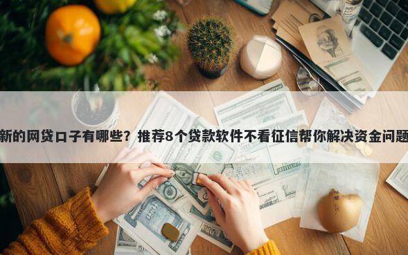 新的网贷口子有哪些？推荐8个贷款软件不看征信帮你解决资金问题