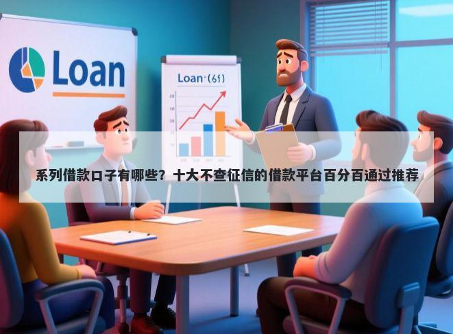 系列借款口子有哪些？十大不查征信的借款平台百分百通过推荐