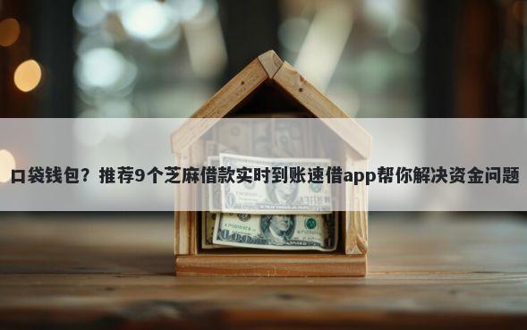 口袋钱包？推荐9个芝麻借款实时到账速借app帮你解决资金问题