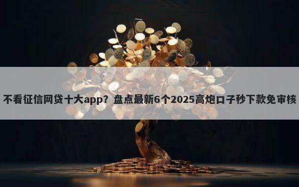 不看征信网贷十大app？盘点最新6个2025高炮口子秒下款免审核
