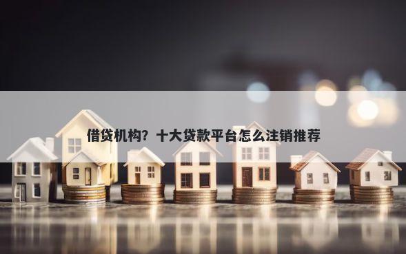 借贷机构？十大贷款平台怎么注销推荐