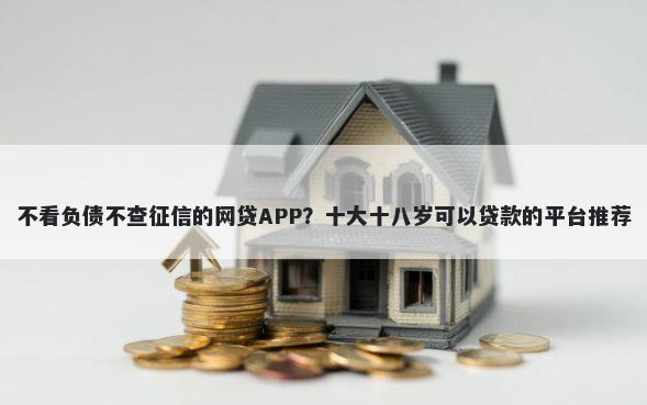 不看负债不查征信的网贷APP？十大十八岁可以贷款的平台推荐