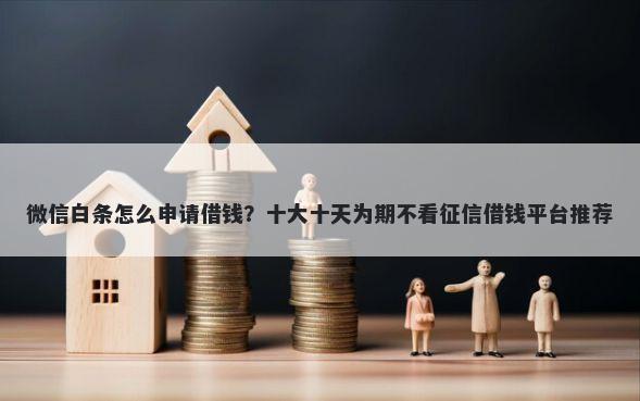 微信白条怎么申请借钱？十大十天为期不看征信借钱平台推荐