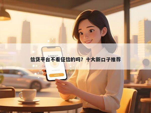信贷平台不看征信的吗？十大新口子推荐